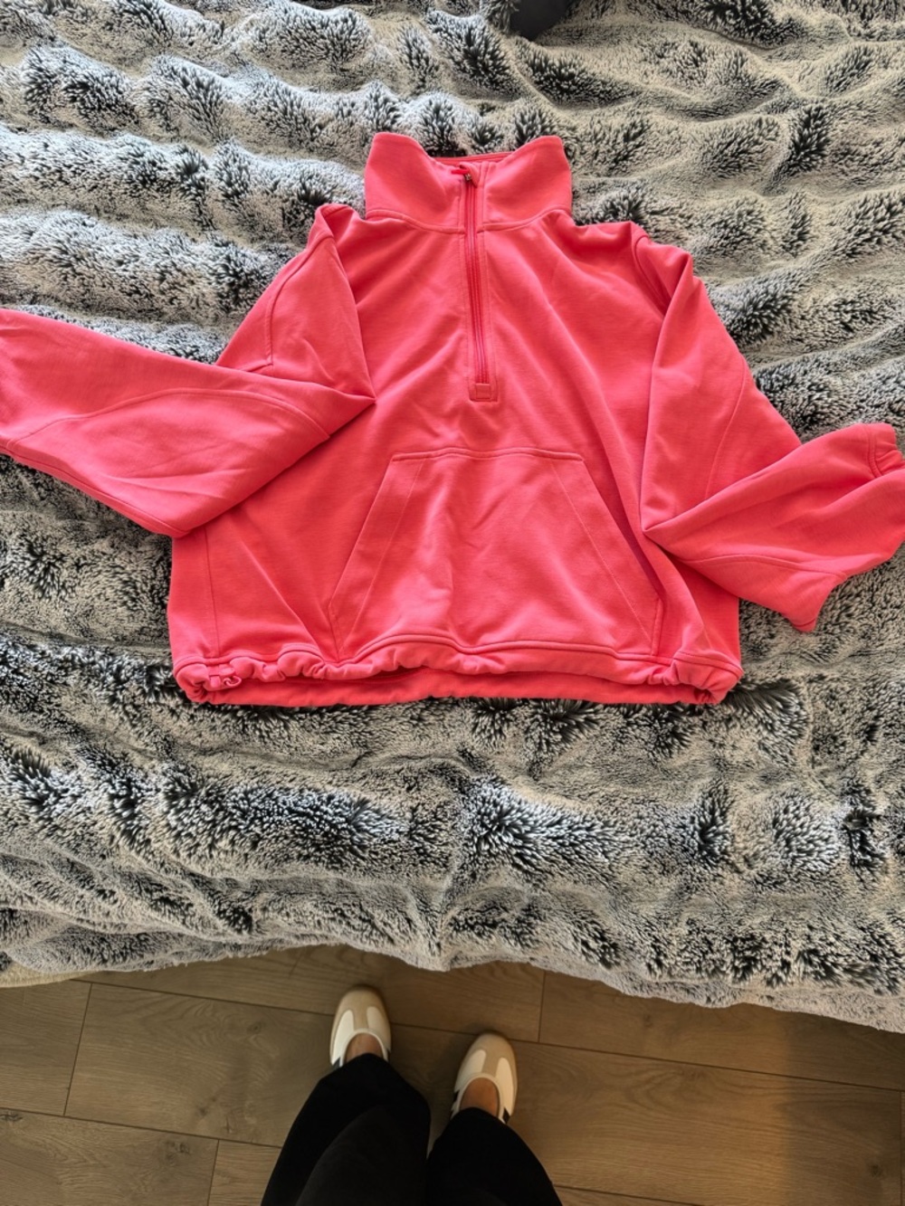 Lululemon Hot Pink Quarter-Zip Sofstreme Pullover
